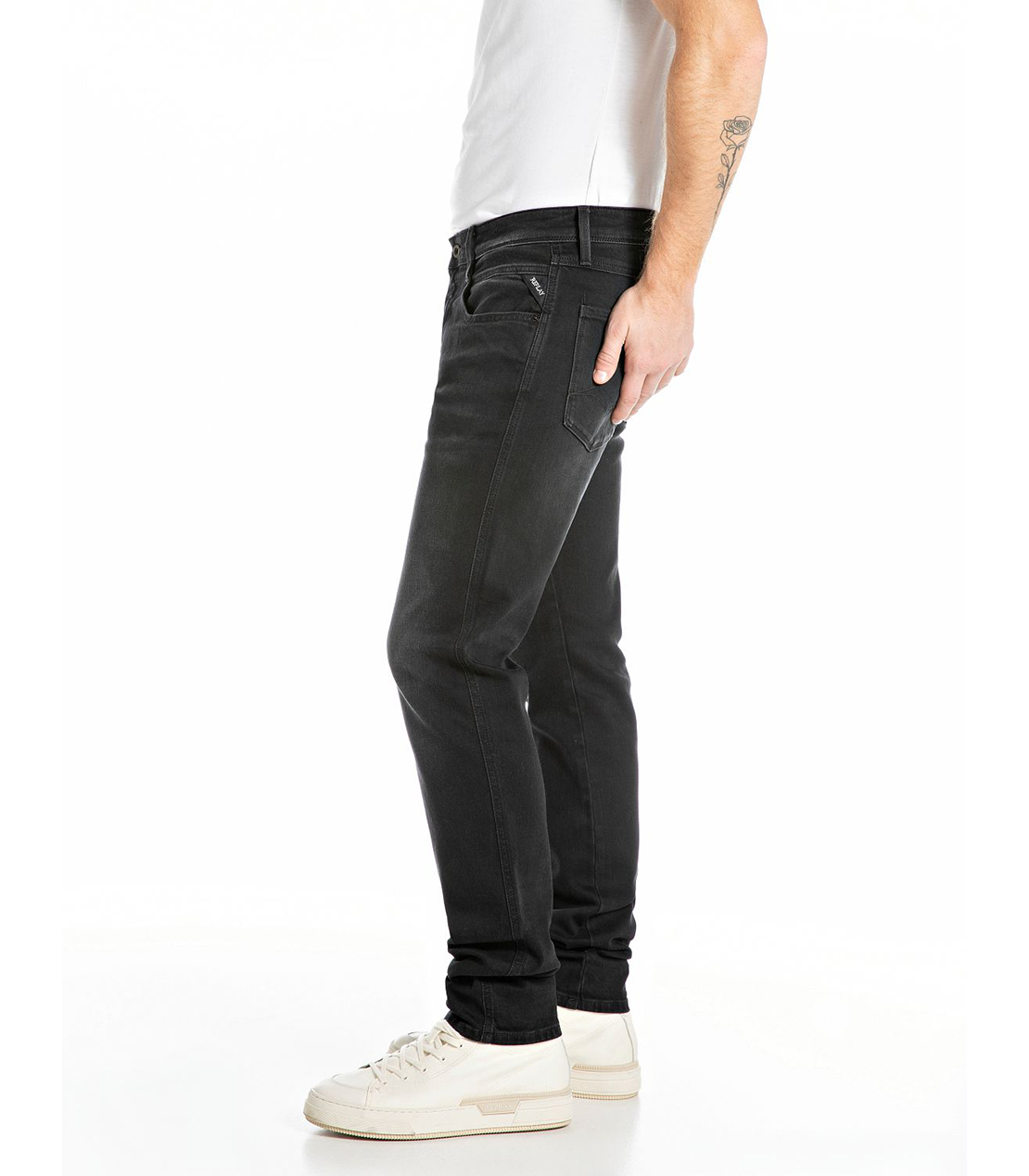 スリムフィットANBASS TOUCH DENIM 詳細画像 ブラック 4